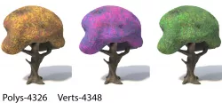 Simple Tree Low-poly  3D model