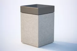 Simply concrete shell basket 3D model
