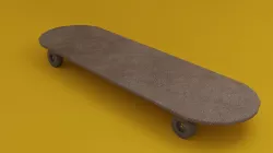 Skateboard Low-poly  3D model