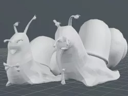 Snails 3D model