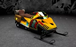 Snowmobile 3D model Low-poly  3D model