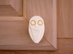 Snowy Owl knob pull (cabinet handle)