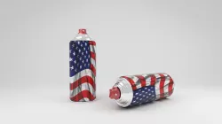 spray cans 3D model