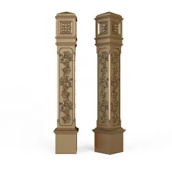 stair column for cnc 3D model