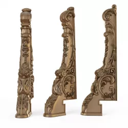 stair column for cnc 3D model