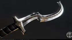 Steel Egyptian Khopesh Sword - PBR game ready 3d weapon Low-poly  3D model