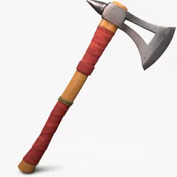Stylized cartoon Axe  Low-poly  3D model