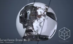 Surveillance Drone Mk1 Pack 3D model
