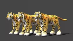 Tiger - Low poly Animal Low-poly  3D model