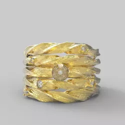 twisted ring 3D model