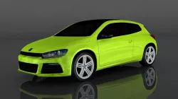 Volkswagen Scirocco R Low-poly  3D model