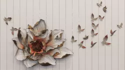 wall flowers decoration Low-poly  3D model