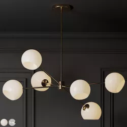 West Elm Modern Pendant Light 3D model