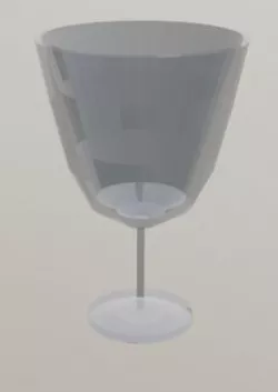 Wine Glass Low-poly  3D model