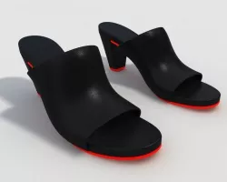 Women Slippers 3D model
