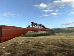 World War Sniper Low-poly  3D model