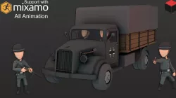 WW2 DE Rifleman Low-poly  3D model