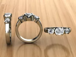 3 stone ring