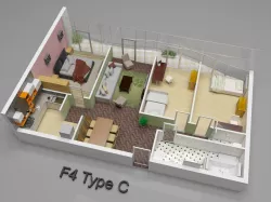 3D Plan interior house 3D model