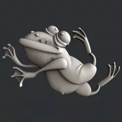 3d STL models for CNC frog 3D model