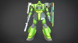 AMS-119 Geara Doga Low-poly  3D model