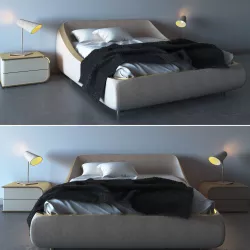 Breda Bed 3D model