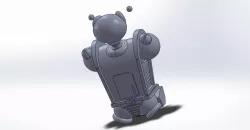 cartoon robot