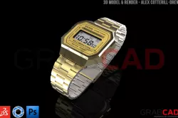 Casio Gold Plated A168 Retro Watch