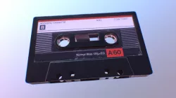 Cassette Tape Low-poly  3D model