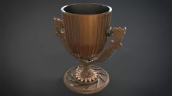 Cast Iron Low-poly  3D model