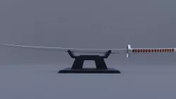 chinese long sword Miao Dao 3D model
