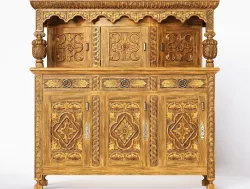 Court CupBoard Carved 3D model