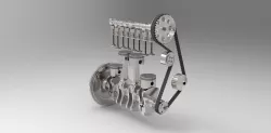 Crank piston system