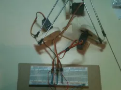 Delta Robot v1 with three arms
