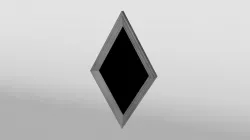 Diamond Picture Frame Low-poly  3D model