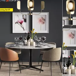 Dinning Set 07 3D model