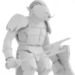 Dungeons and Dragons Minis Troll Warlord 3D model