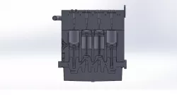Engine with gearbox