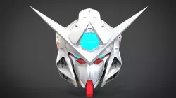 Exia Armored-Type Head Low-poly  3D model