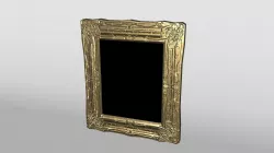 Fancy Gold Picture Frame Low-poly  3D model