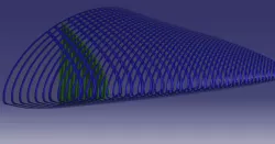 Foward fuselage structure of blended wing body aircraft