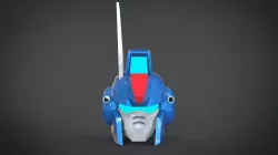 GAT-01 Strike Dagger Head Low-poly  3D model