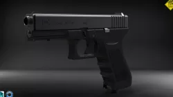 Glock 17 Low-poly  3D model