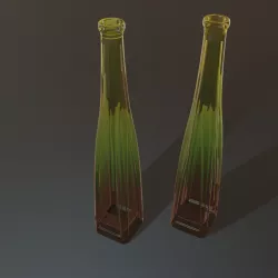 Gradient Colored Bottle 3D model