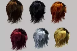 hair style woman hair hair style short hair face barber  3D model