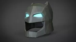 Helmet Bat Armor Low-poly  3D model