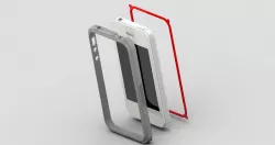 iPhone 4S w/ Blade bumper case