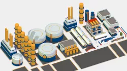Isometric Oil Pipe Barrel Idustry Build Constructor 3d models Low-poly  3D model
