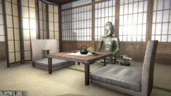 Japanese cafe -  modular interior Low-poly  3D model