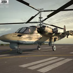 Kamov Ka-52 Alligator 3D model